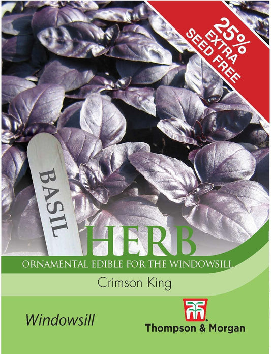 Thompson & Morgan Basil Crimson King 150 Seed
