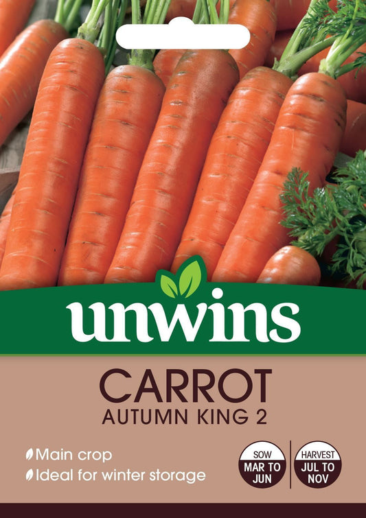 Unwins Carrot Autumn King 2 1500 Seeds