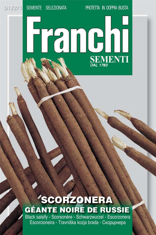 Franchi Seeds of Italy - DBO 122/1 - Black Salsify (Scorzonera) - Verbeterde Reuzen Nietschieters - Seeds