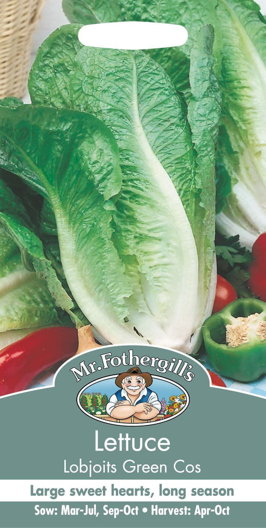 Mr Fothergills Lettuce Lobjoits Green Cos 1250 Seed