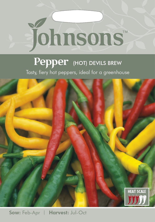 Johnsons Seeds Pepper (Hot) Devil'S Brew 30 Seeds