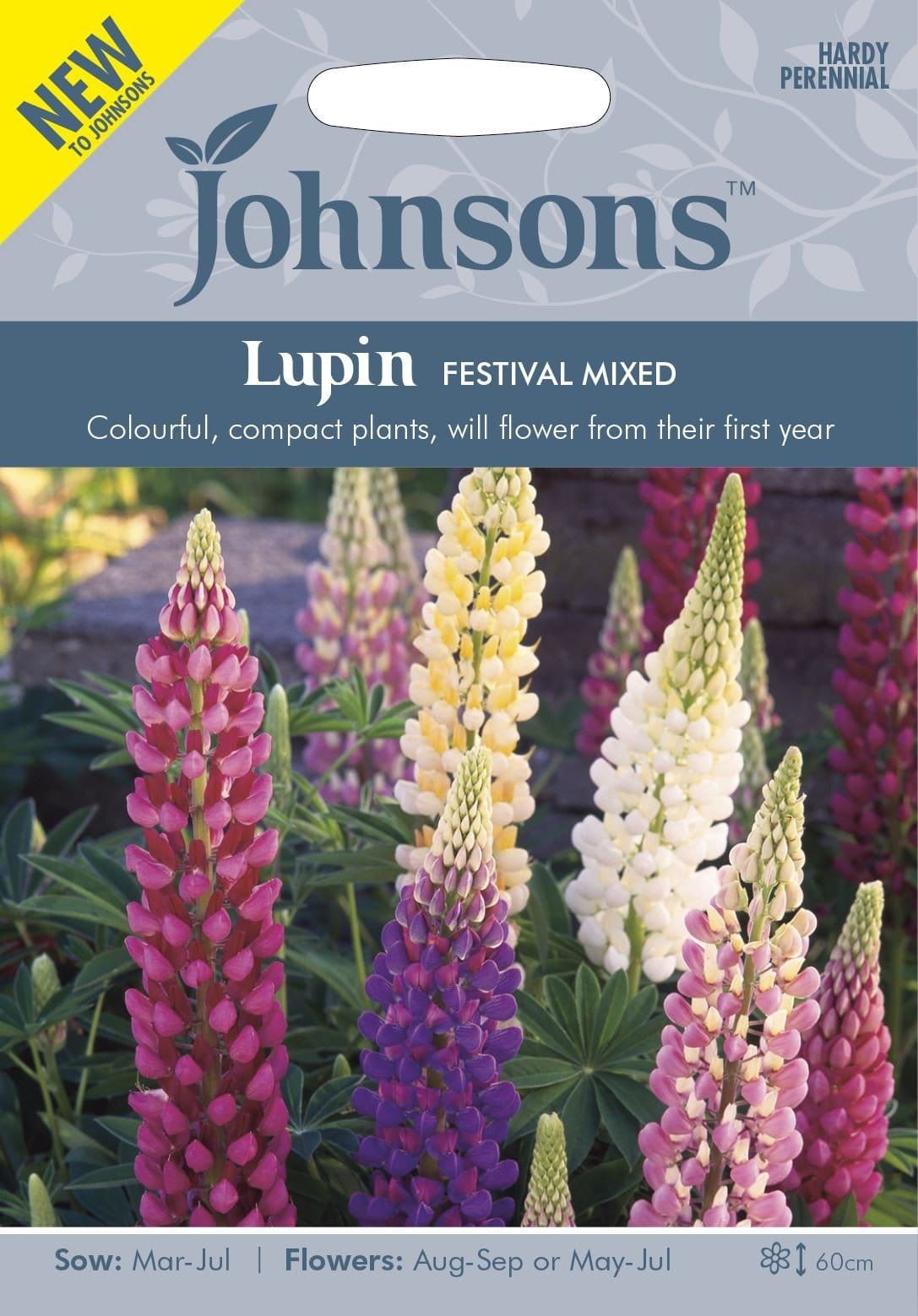 Johnsons Lupin Festival Mixed 30 Seeds