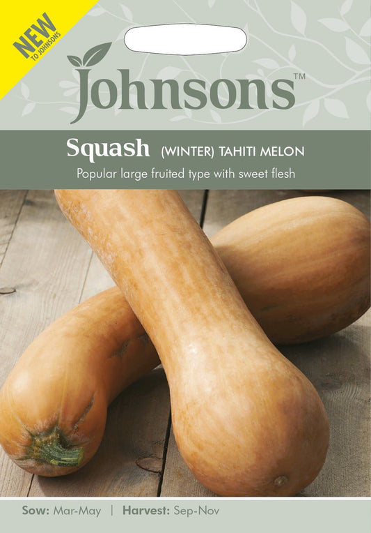 Johnsons Seeds Squash (Winter) Tahiti Melon 10 Seeds