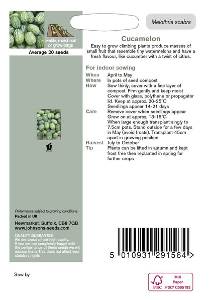 Johnsons Seeds Cucamelon 20 Seeds