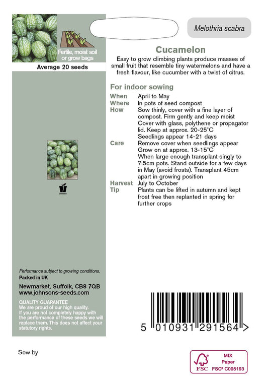 Johnsons Seeds Cucamelon 20 Seeds