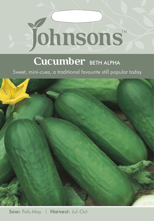 Johnsons Seeds Cucumber Beth Alpha 40 Seeds