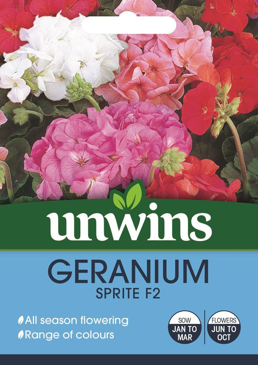 Unwins Geranium Sprite F2 25 Seeds