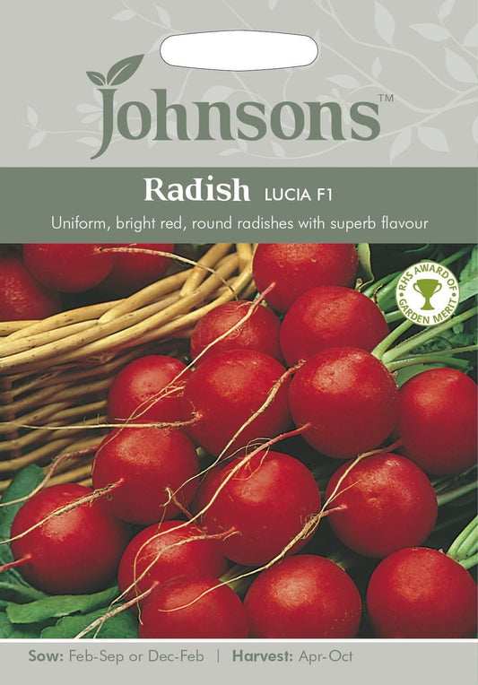 Johnsons Radish Lucia F1 500 Seeds