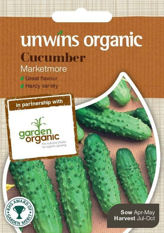 Unwins Organic Cucumber Marketmore 20 Seeds