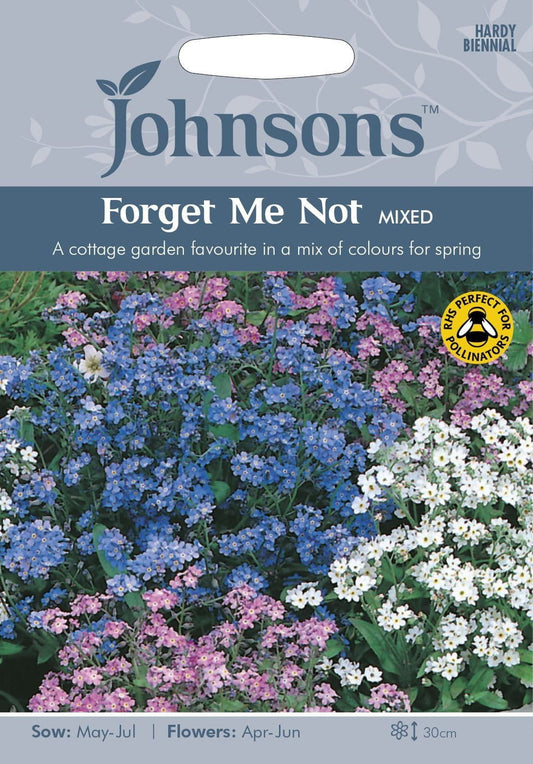 Johnsons Forget Me Not Mixed 300 Seeds