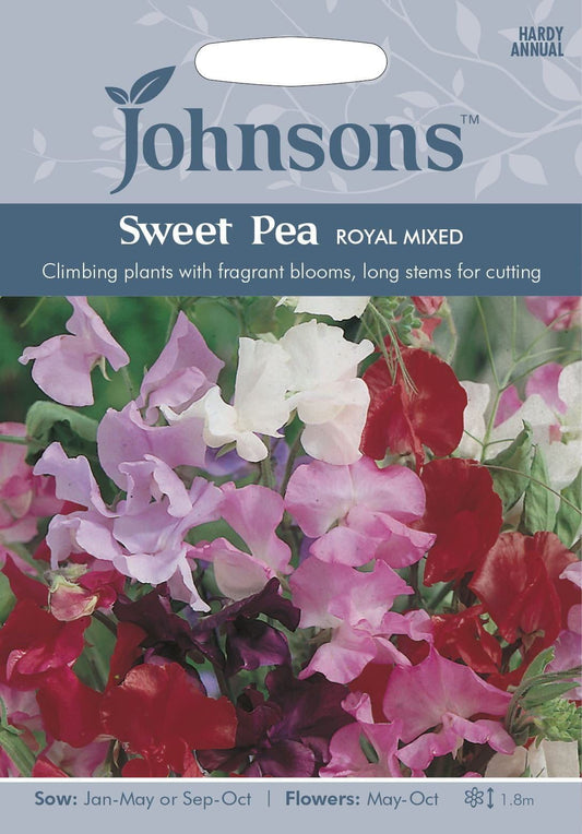 Johnsons Sweet Pea Royal Mixed 35 Seeds
