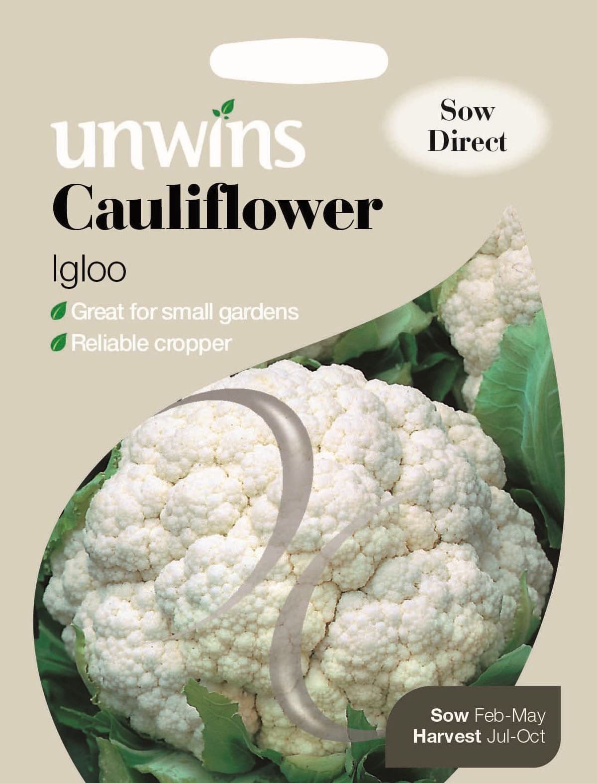 Unwins Cauliflower Igloo 75 Seeds