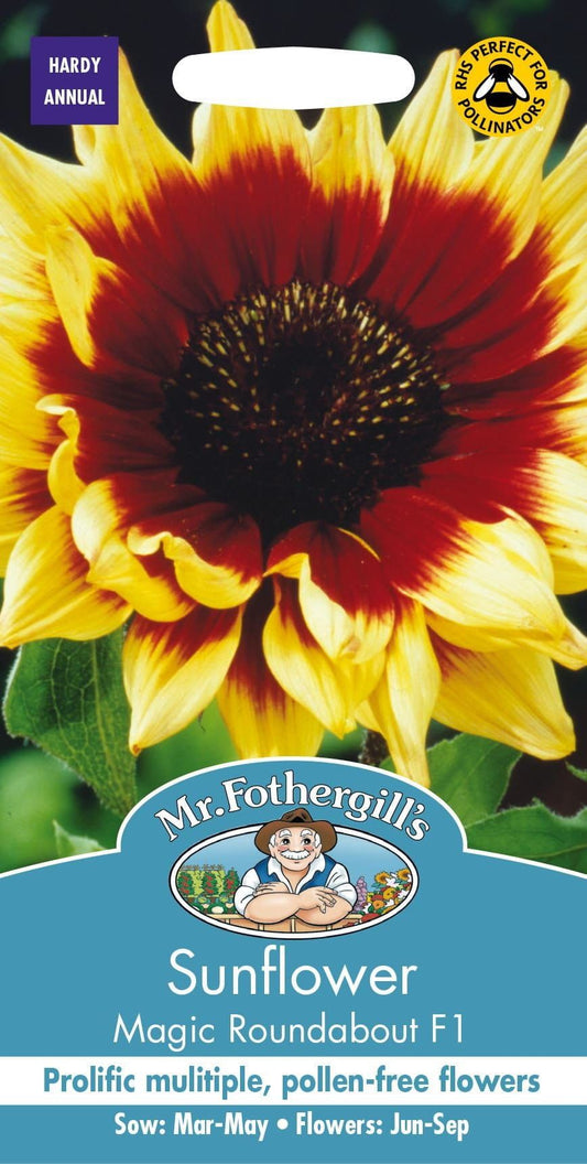 Mr Fothergills Sunflower Magic Roundabout F1 50 Seeds