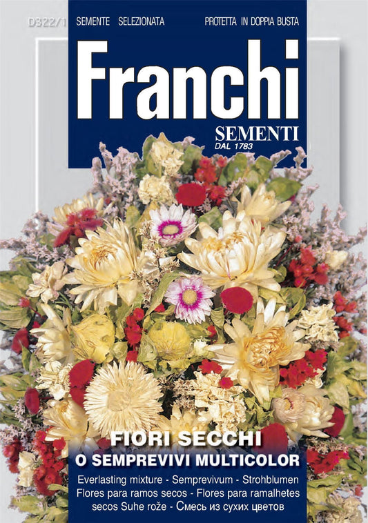 Franchi Seeds of Italy - Flower - Mixed Dried Flowers - Seeds