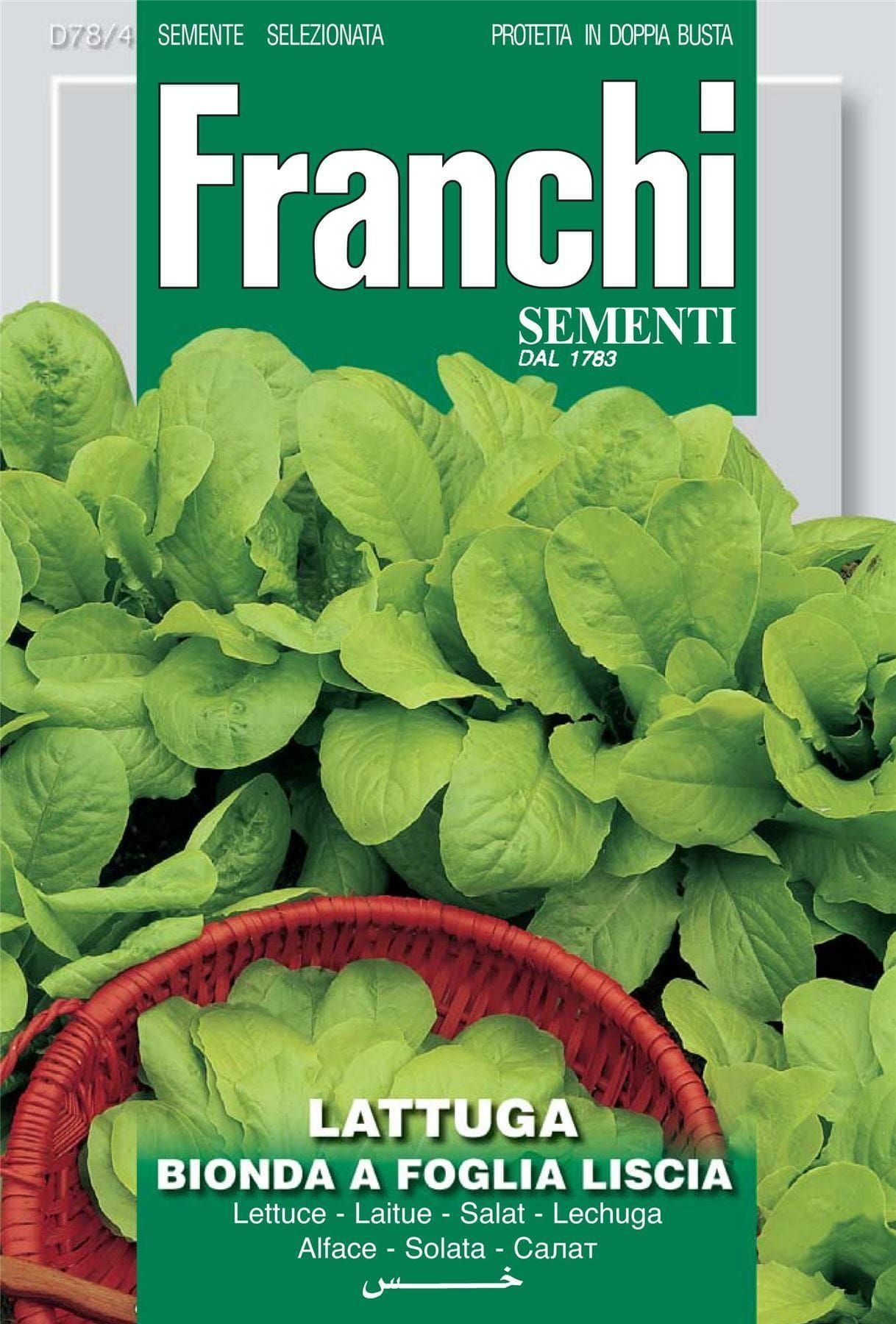 Franchi Seeds of Italy Lettuce Bionda A Foglia Liscia Seeds