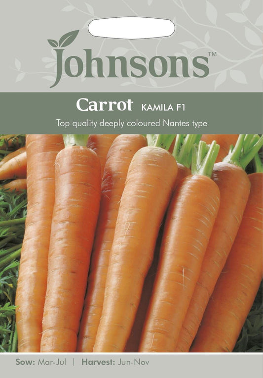 Johnsons Vegetable Carrot Kamila F1 500 Seeds