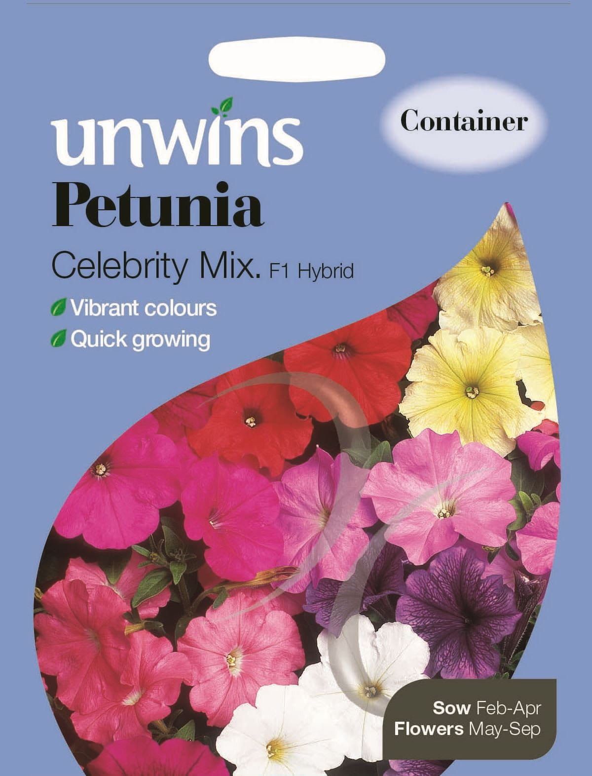 Unwins Petunia Celebrity Mix 70 Seeds