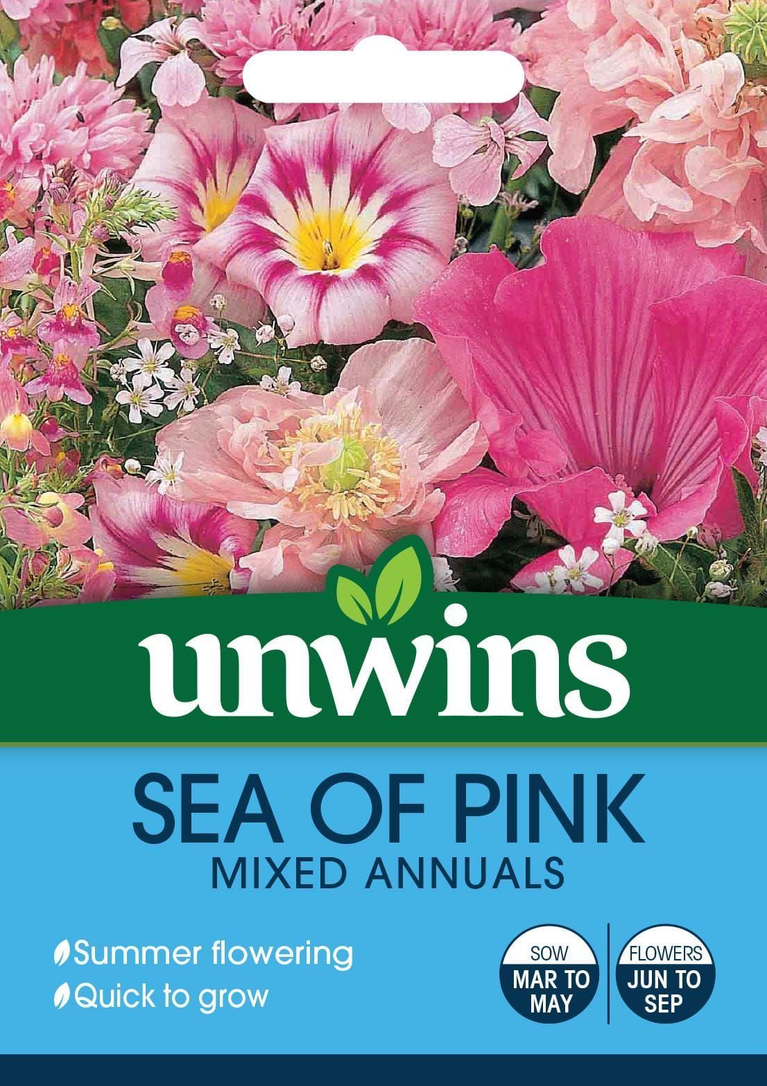 Unwins Unwins Sea of Pink Mixed Annuals Seeds