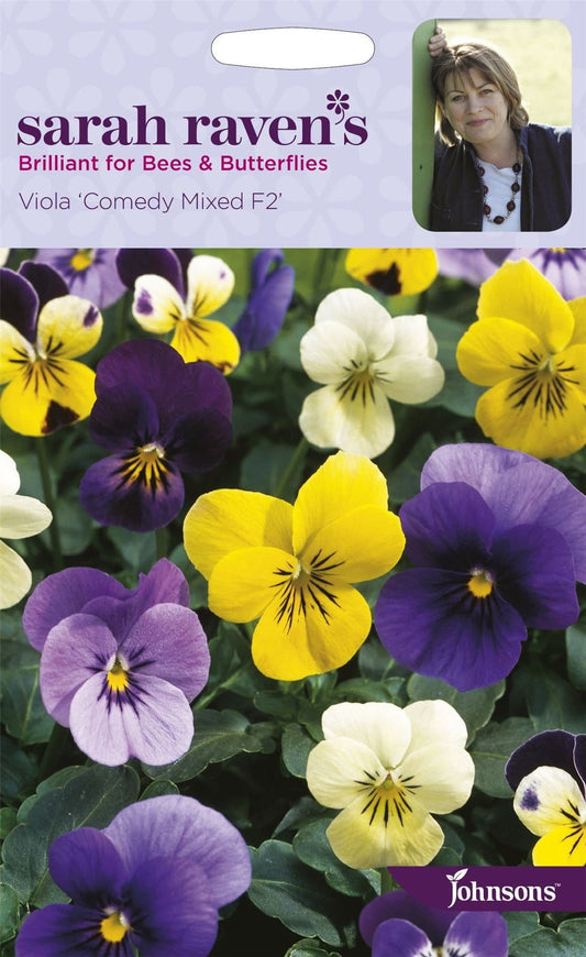 Johnsons Sarah Raven's Viola Comedy Mixed F2 50 Seeds