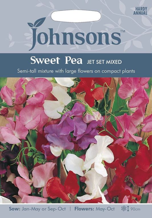 Johnsons Sweet Pea Jet Set Mixed 35 Seeds