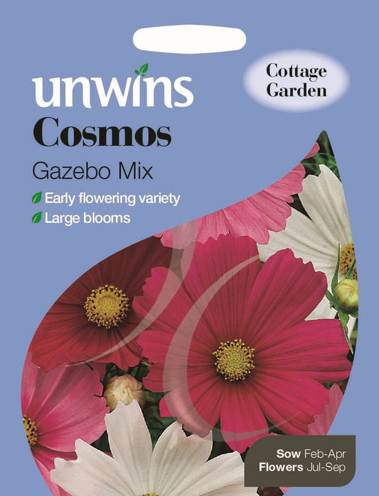 Unwins Cosmos Gazebo Mix 110 Seeds