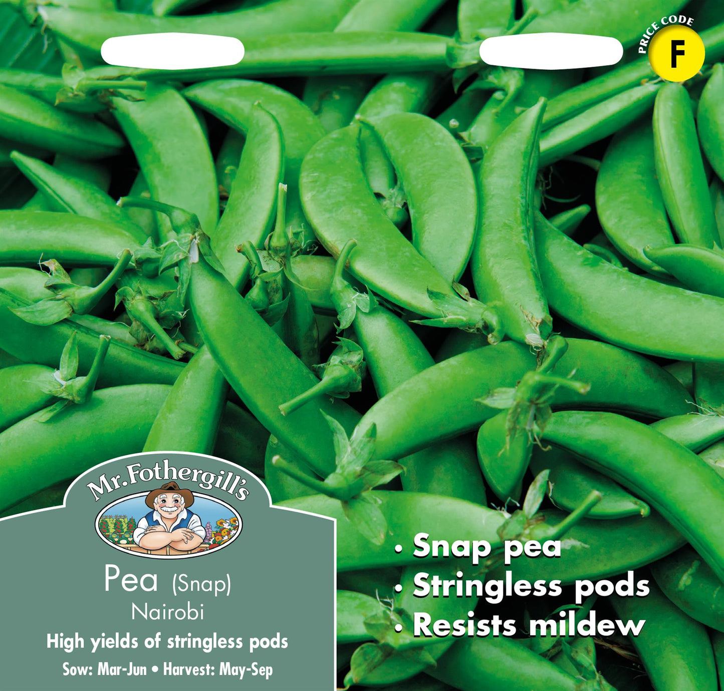 Mr Fothergills - Vegetable - Pea - Nairobi (Snap) - 250 Seeds