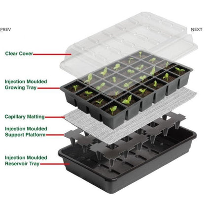 24 Cell Self Watering Seed Success Kit - Garland G165