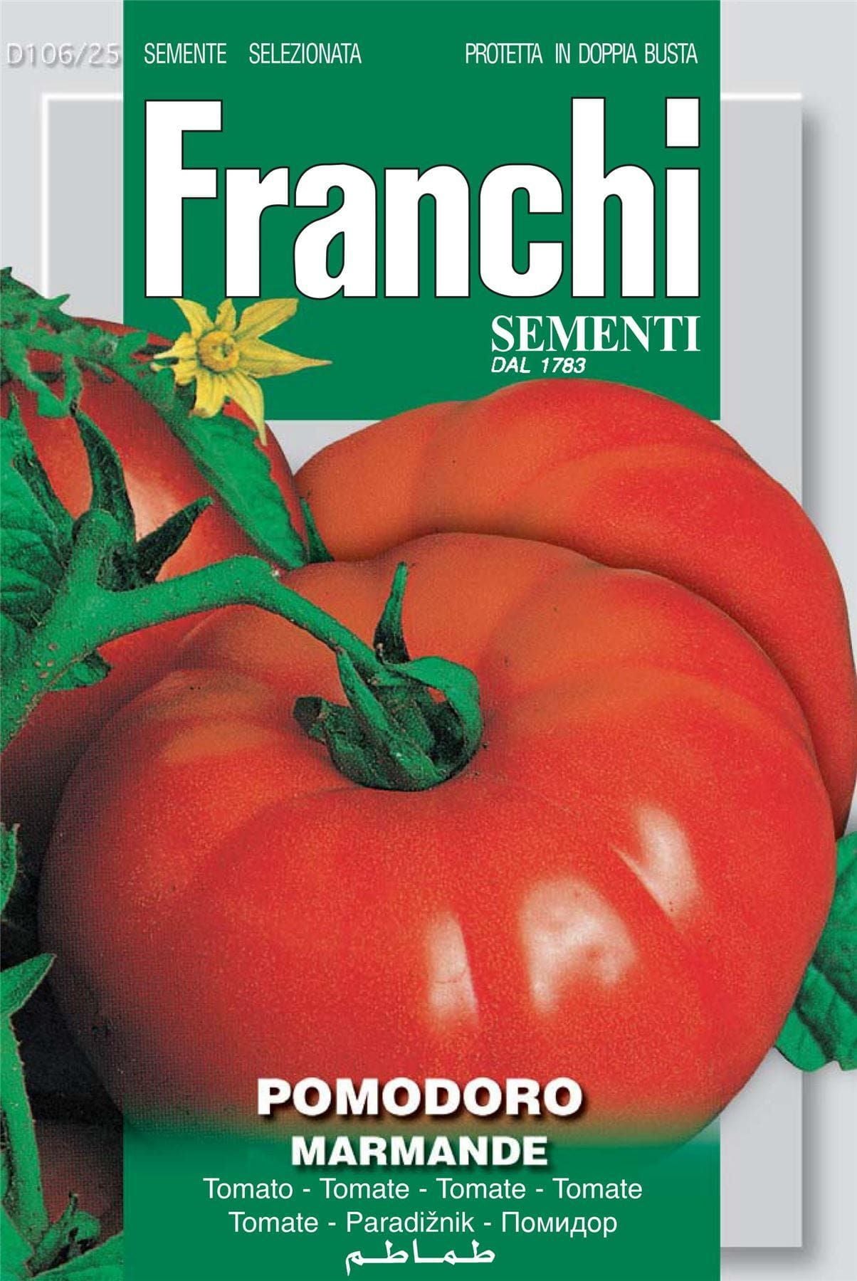 Franchi Seeds of Italy - DBO 106/25 - Tomato - Marmande - Seeds