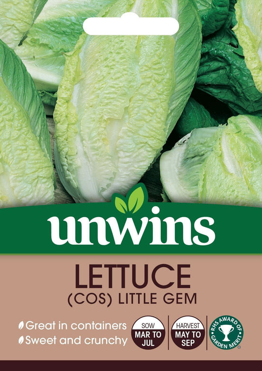 Unwins Lettuce (Cos) Little Gem 900 Seeds