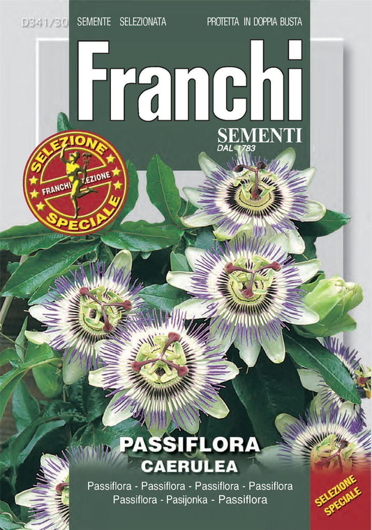 Franchi Seeds of Italy - Flower - FDBF_S 341-30 - Passion Flower - Passiflora - Seeds