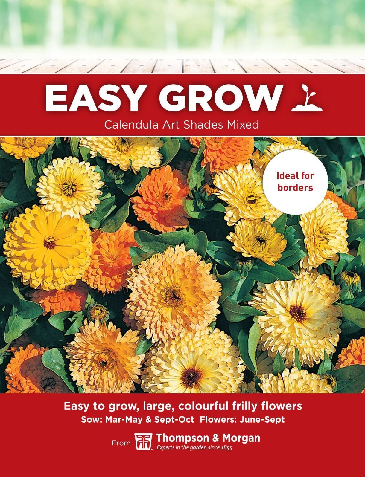 Thompson & Morgan - EasyGrow - Flower - Calendula - Art Shades Mixed - 125 Seeds