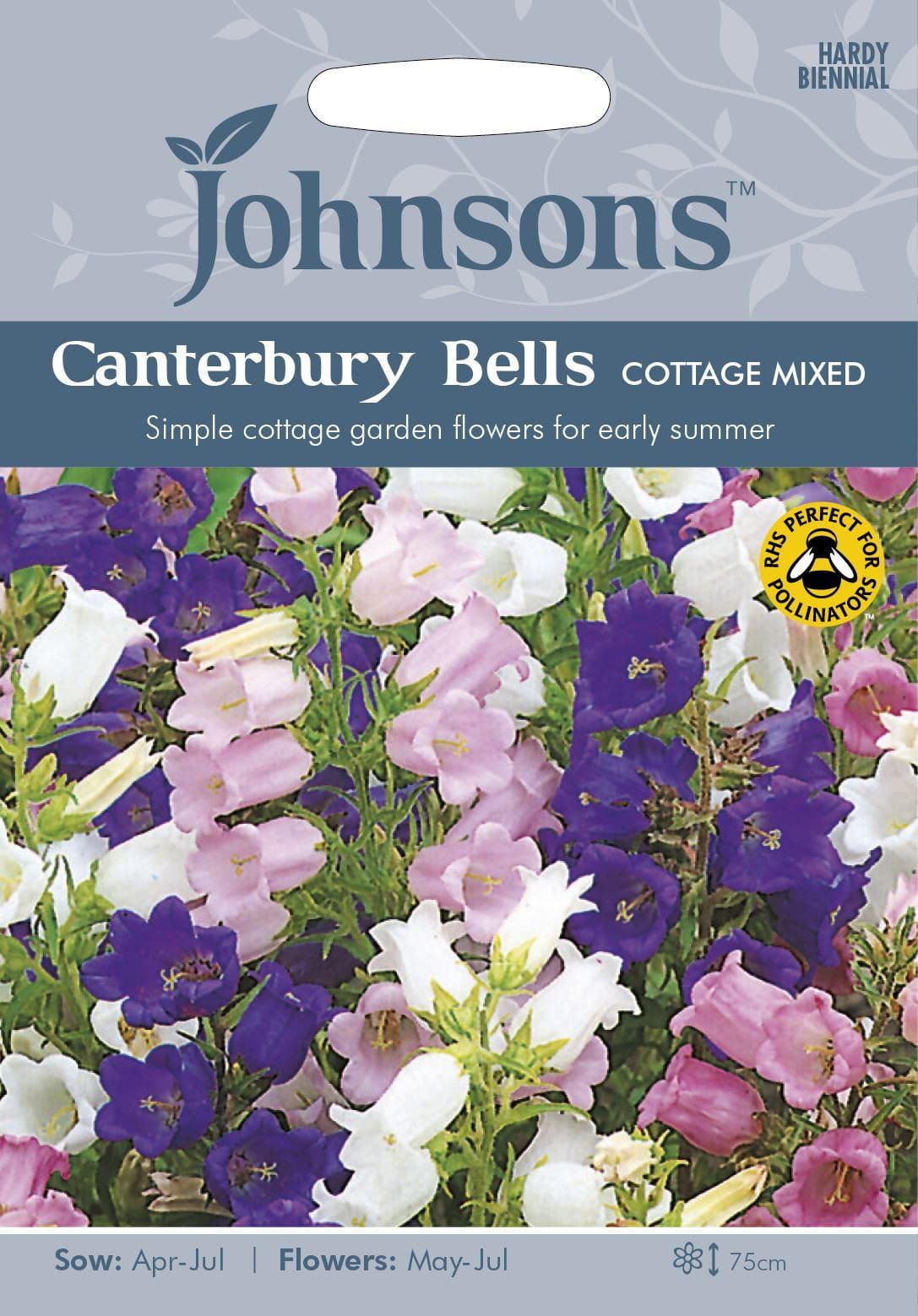 Johnsons Canterbury Bells Cottage Mixed 600 Seeds