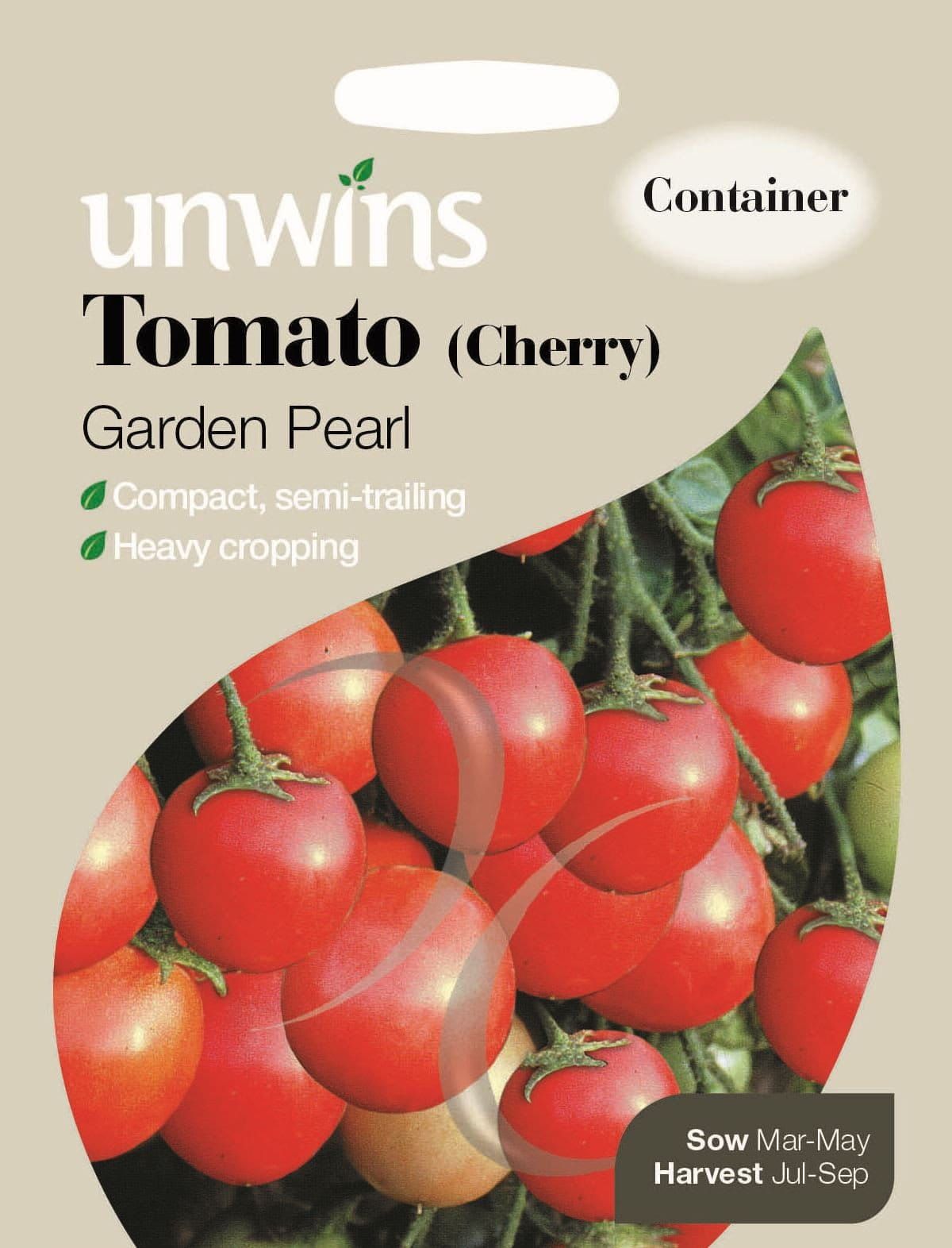 Unwins Tomato (Cherry) Garden Pearl 30 Seeds