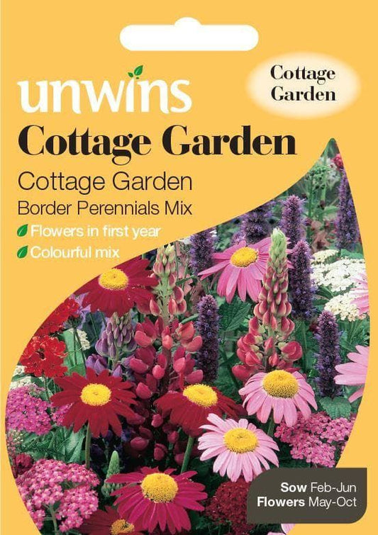 Unwins Cottage Garden Border Perennials Mix 1g Seeds