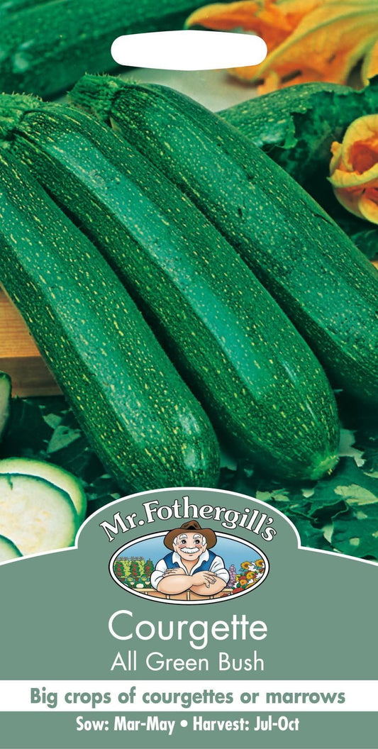 Mr Fothergills Courgette All Green Bush 20 Seeds