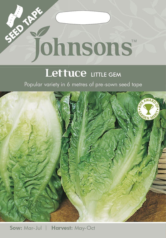 Johnsons Tape Lettuce Little Gem Seeds