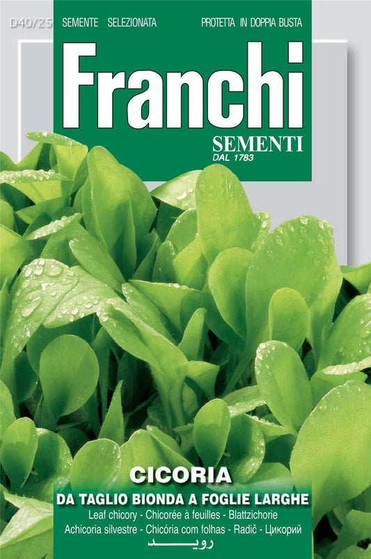 Franchi Seeds of Italy Chicory Da Taglio Bionda A Foglie Larghe Seeds
