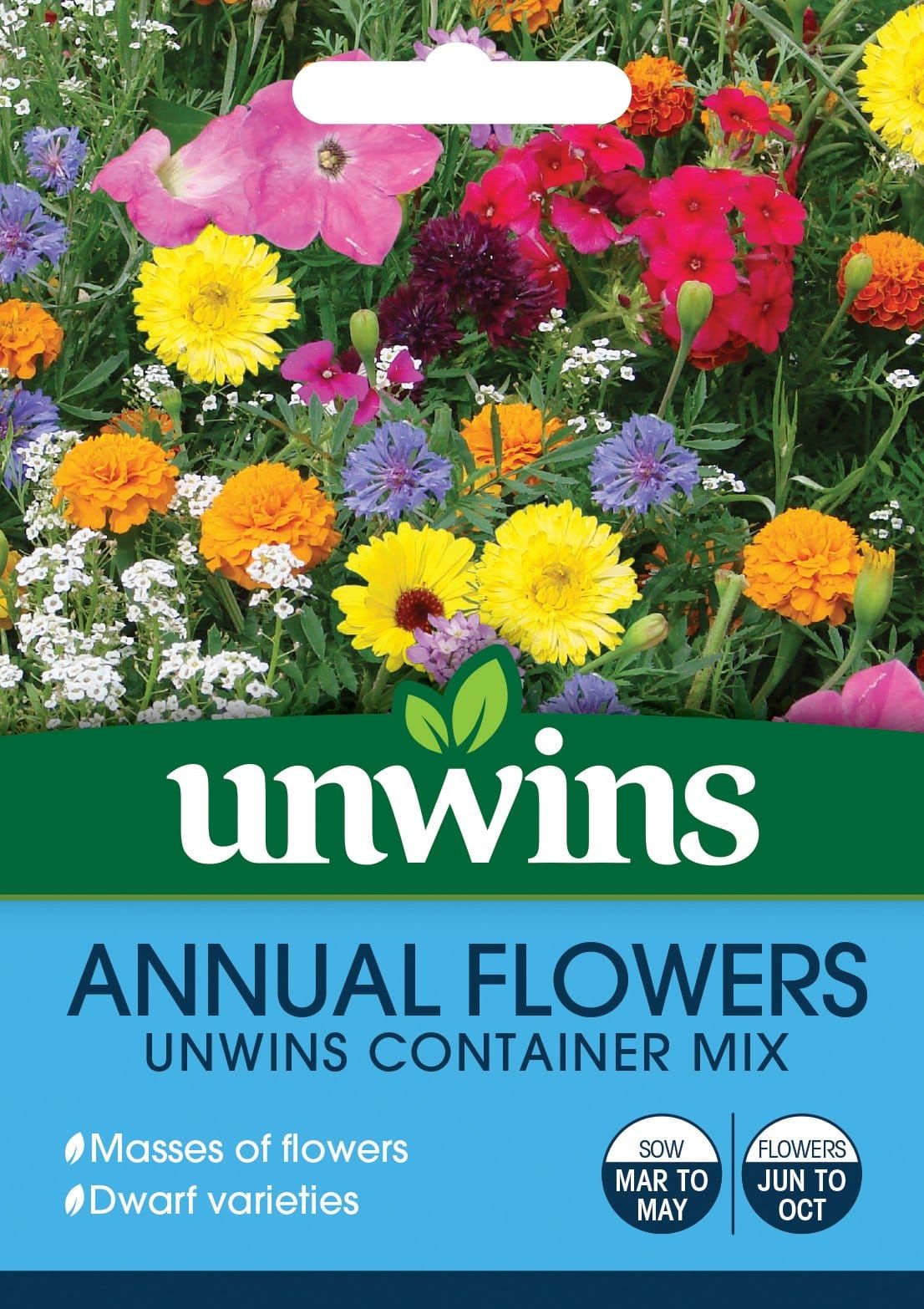 Unwins Annuals Flowers Unwins Container Mix 1.5g Seeds