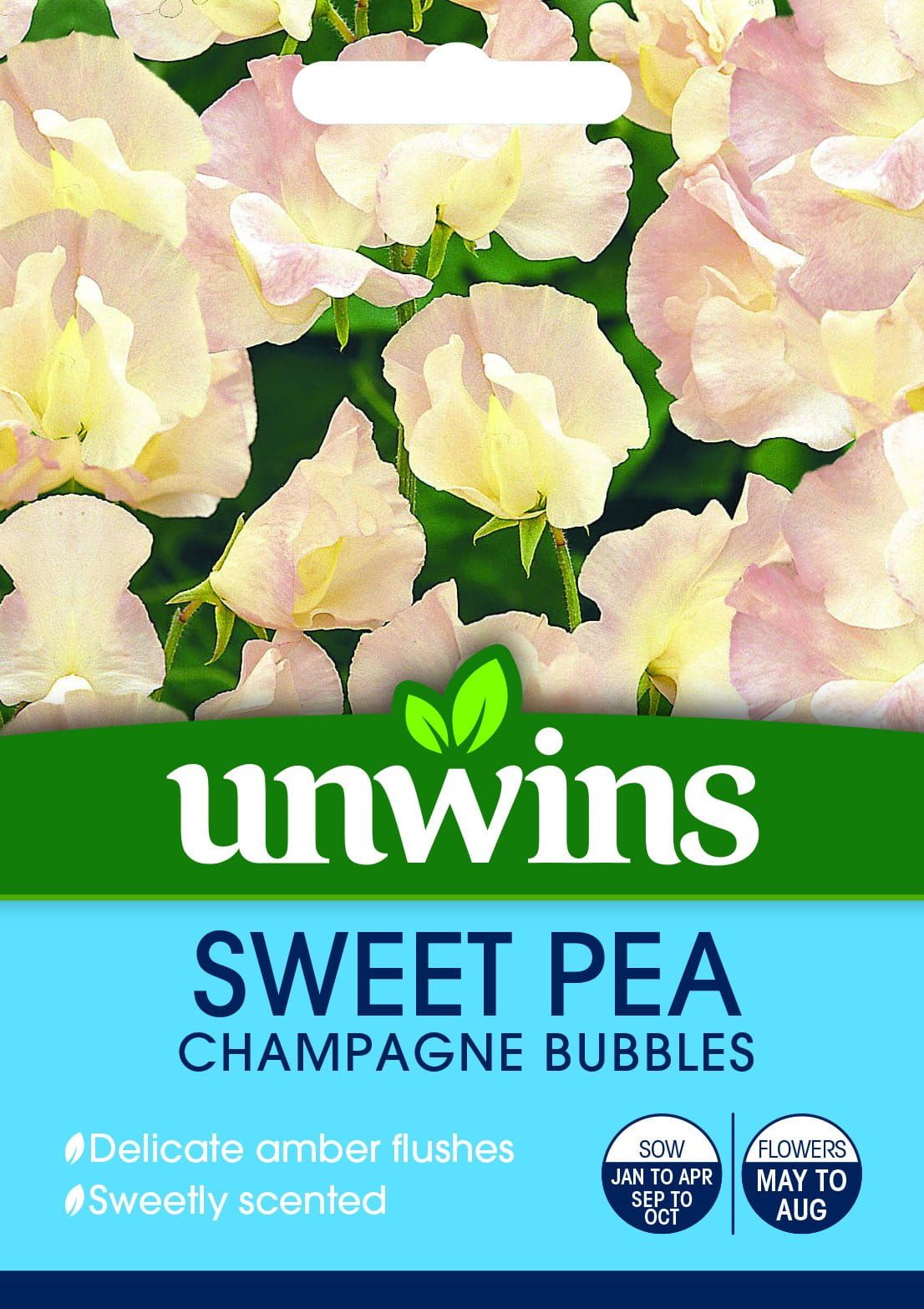 Unwins Sweet Pea Champagne Bubbles 21 Seeds