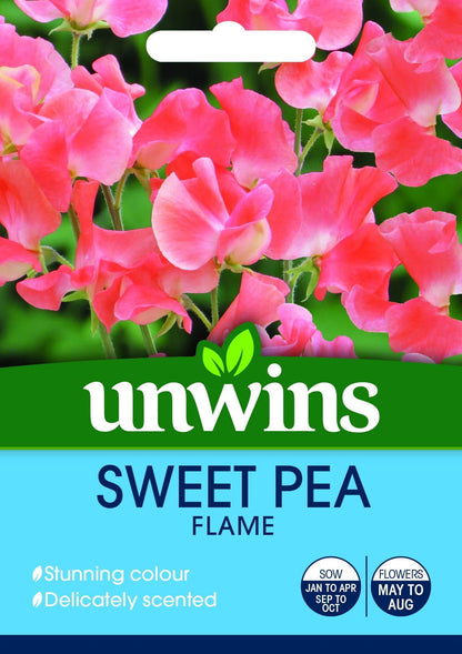Unwins Sweet Pea Flame 21 Seeds