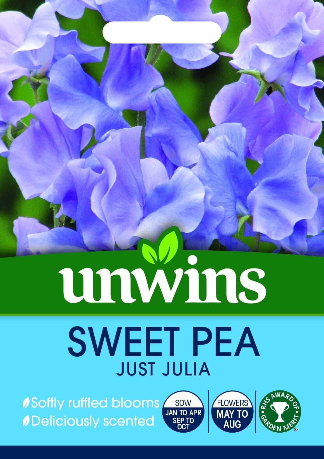 Unwins Sweet Pea Just Julia 21 Seeds