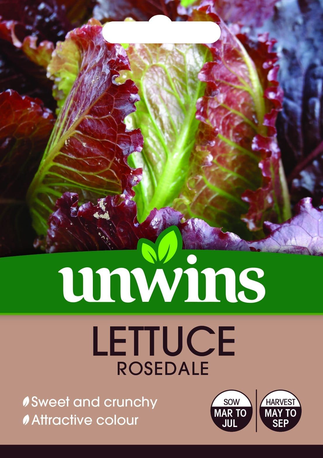 Unwins Lettuce Rosedale 400 Seeds