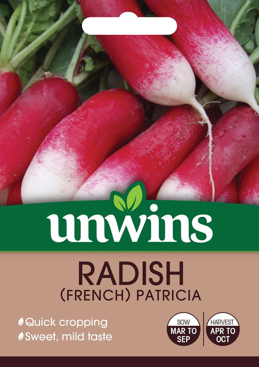 Unwins Radish French Patricia 450 Seeds