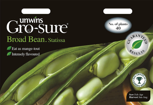 Unwins Broad Bean Statissa 40 Seeds