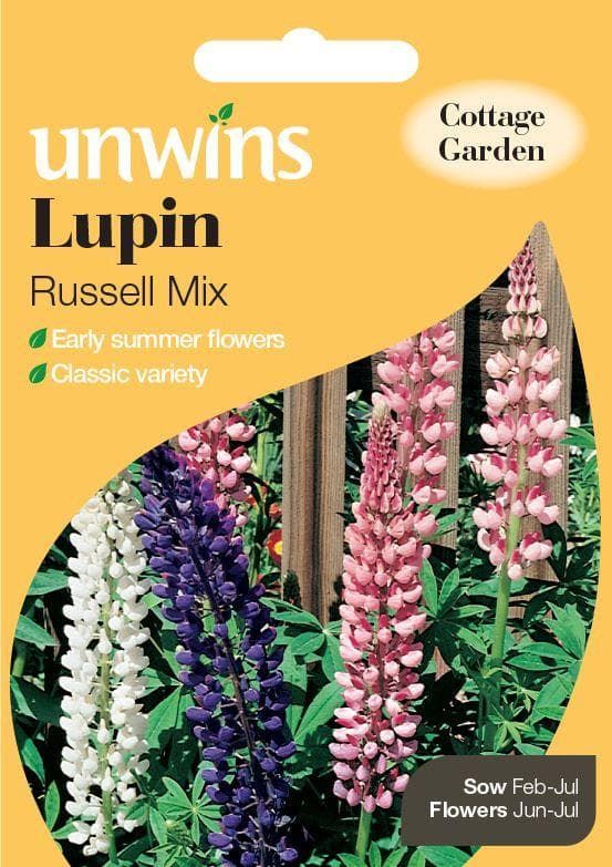 Unwins Lupin Russell Mix 85 Seeds