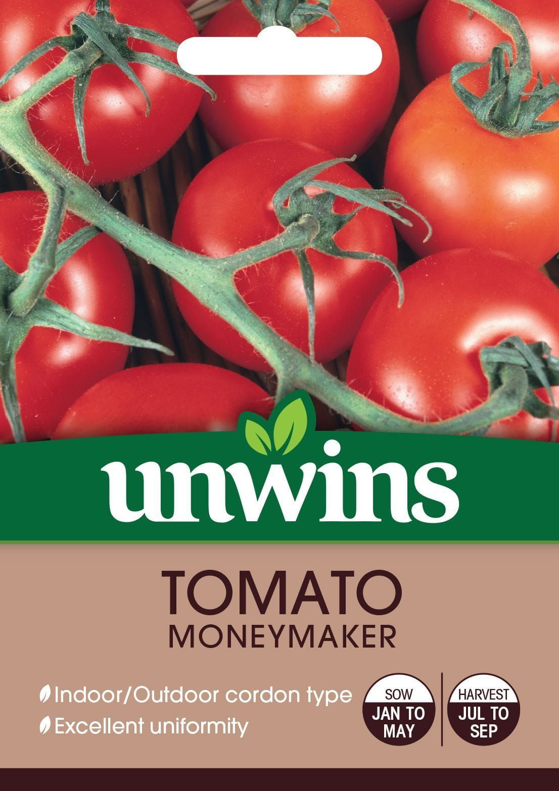 Unwins Tomato (Round) Moneymaker 50 Seeds