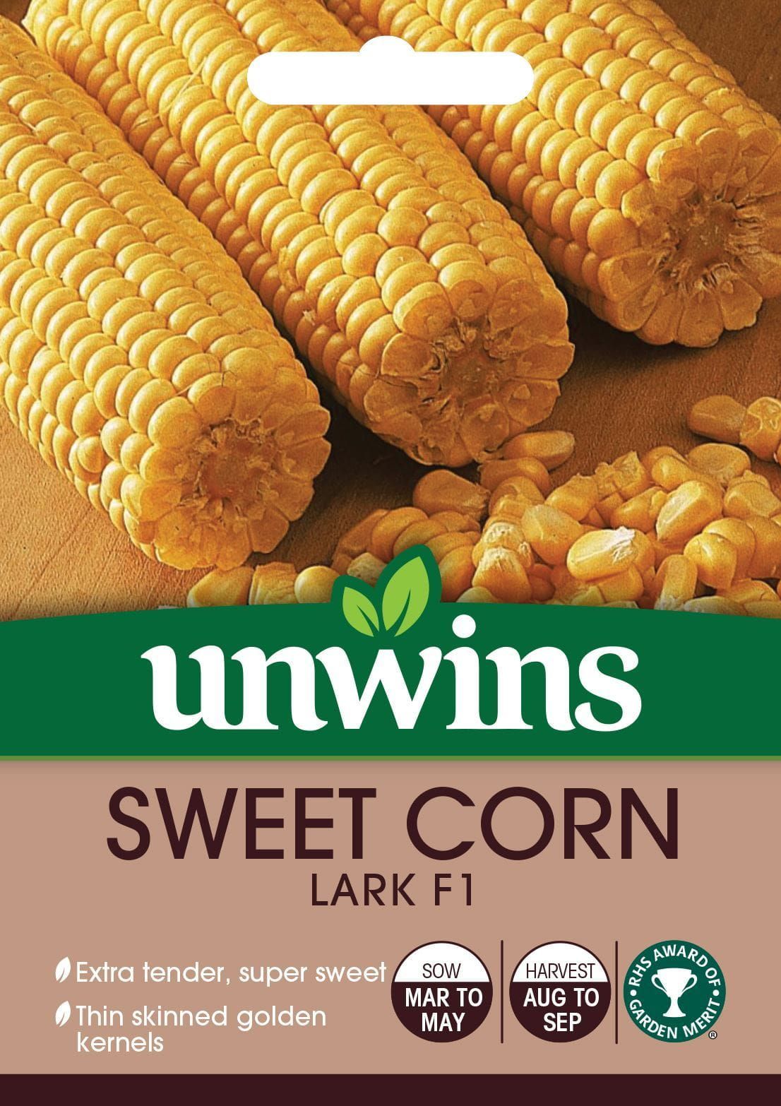 Unwins Sweet Corn Lark F1 25 Seeds