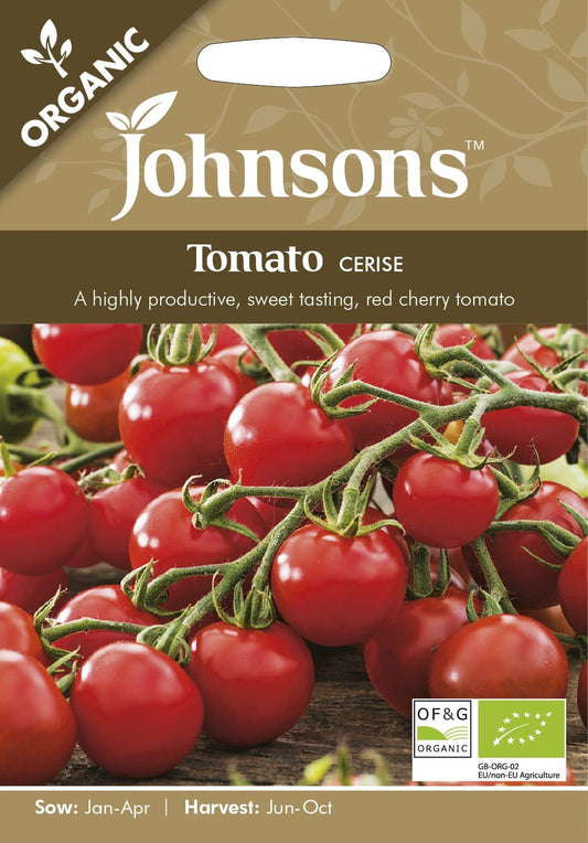 Johnson Seeds Organic Tomato Cerise 50 Seeds