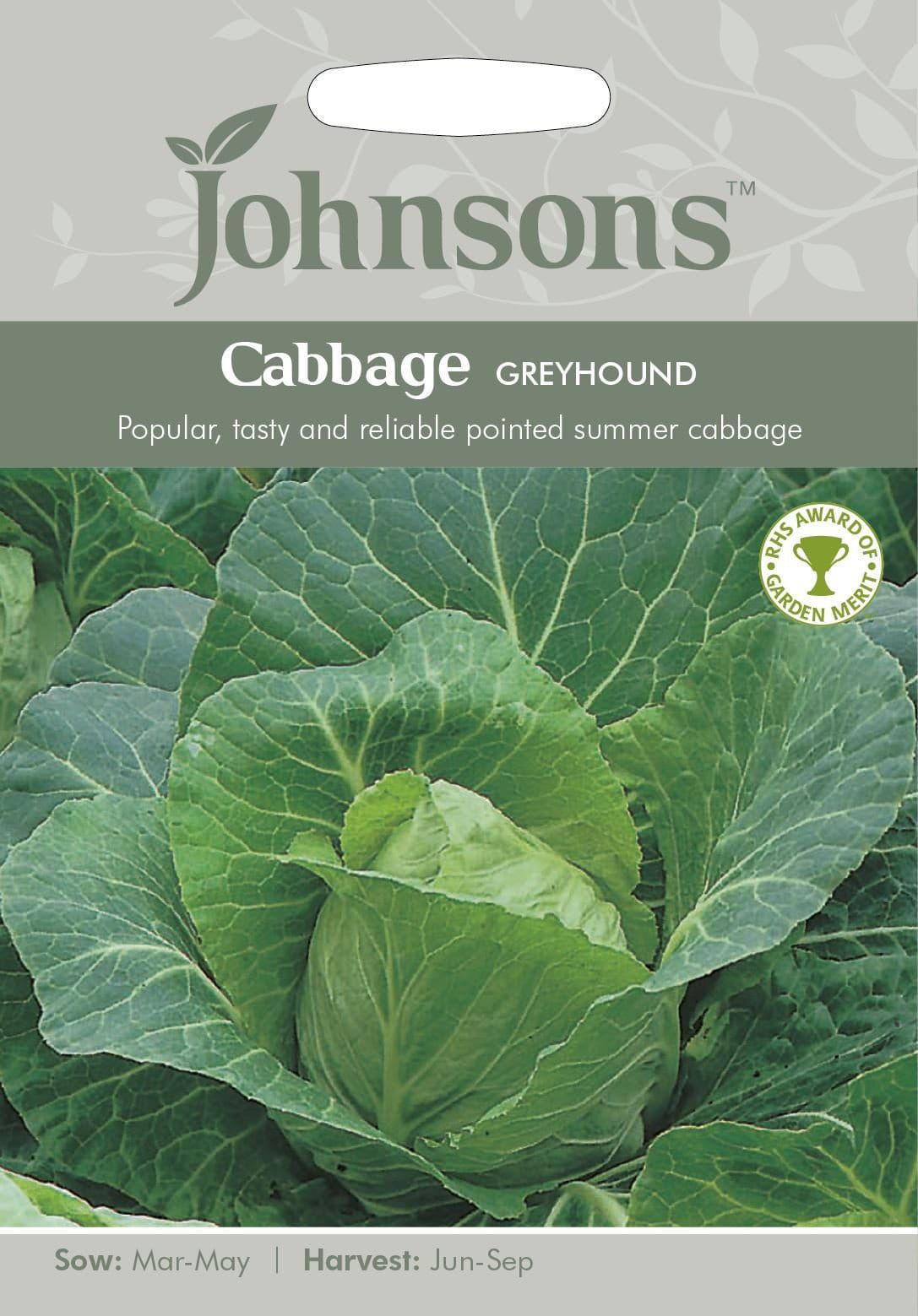 Johnsons Cabbage Greyhound 500 Seeds