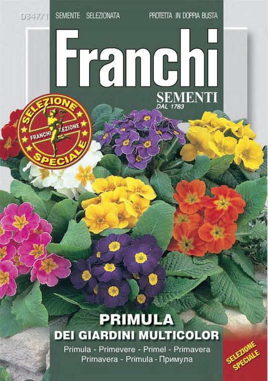 Franchi Seeds of Italy - Flower - FDBF_S 347-1 - Primula - Garden Mix - Seeds